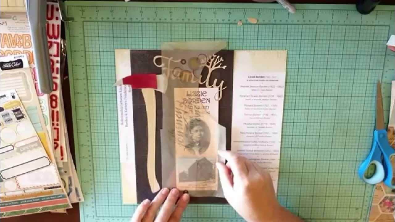 Scrapbooking Family History Lizzie Borden Family Tree YouTube