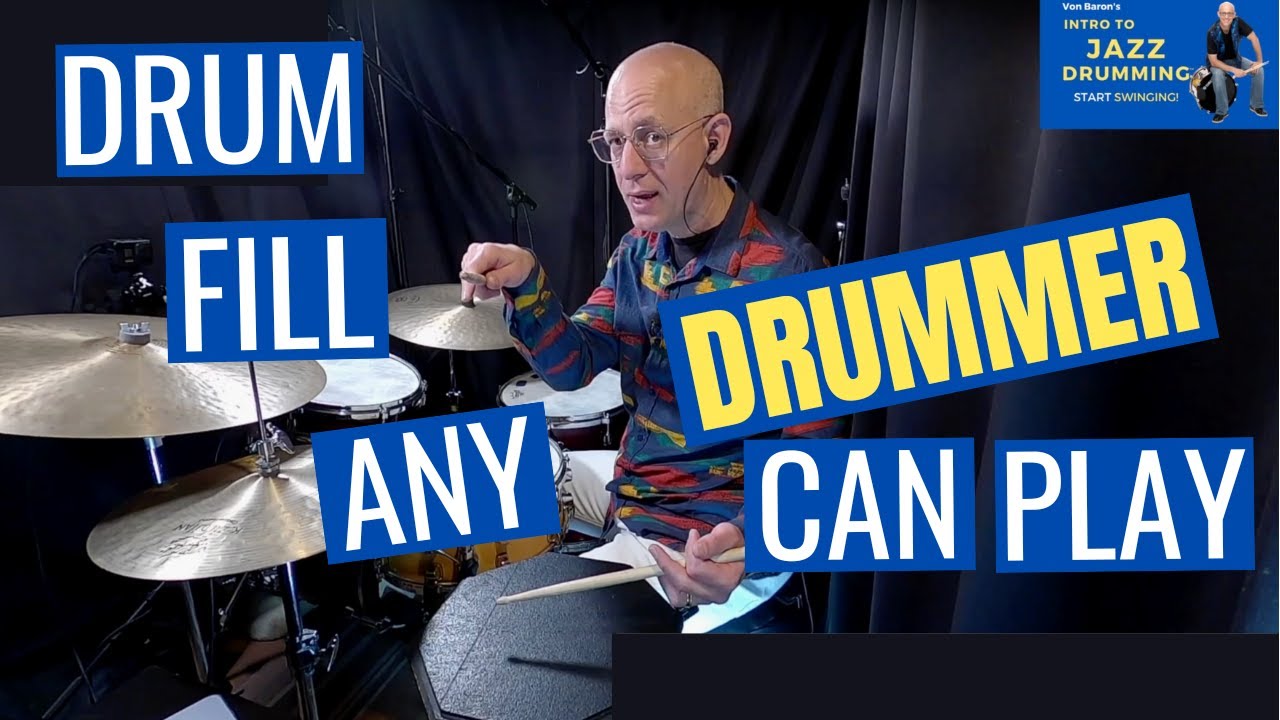 Beginner Jazz Drum Fill - Intro To Jazz Drumming