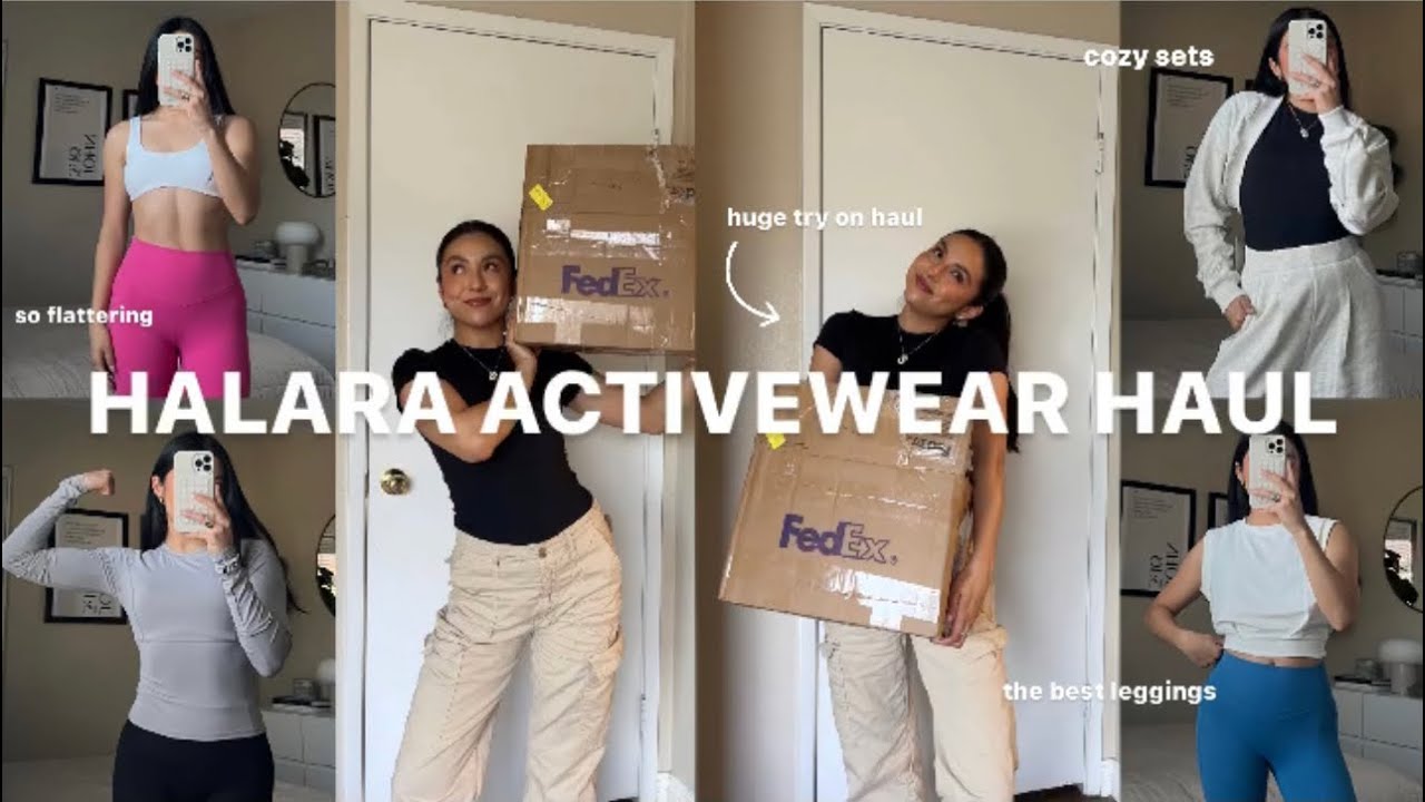 HALARA ACTIVEWEAR TRY ON HAUL, VIRAL ITEMS