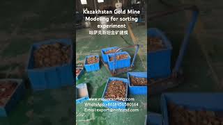 Kazakhstan Gold Mine Modeling for sorting experiment #oresorting #goldmines #goldminesorting
