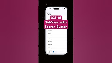 iOS 26 TabView with Search Button #iosdevelopment #swiftui #ios26
