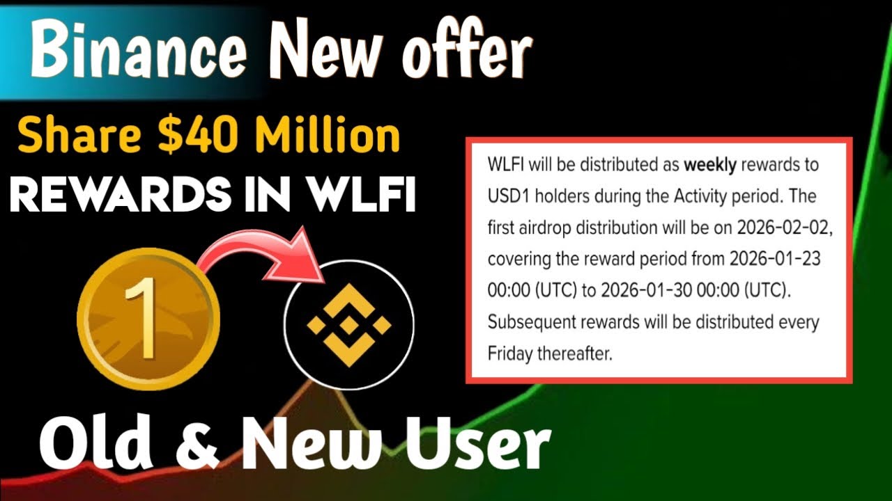 Binance New Offer Hold USD1, GET $40M In $WLFI Token || Binance New Offer || 