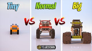 TINY Monster Truck vs NORMAL Monster vs BIG Monster | Teardown