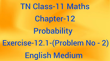 TN Class-11 |Maths|Ex-12.1-(Problem No-2)@thanishmaths3760