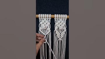 Macrame wall hanging #homemadedecor #macrametutorial #macrame #diy #tutorial #diymacrametutorial