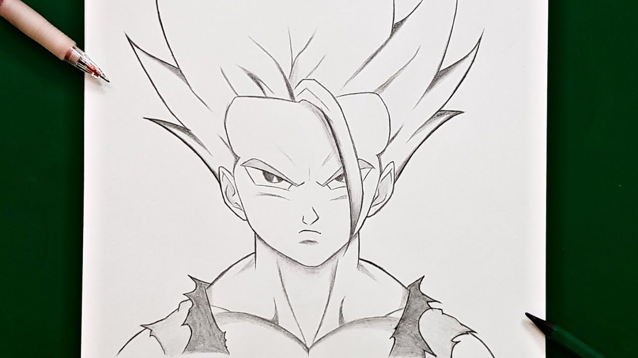 easy gohan drawings