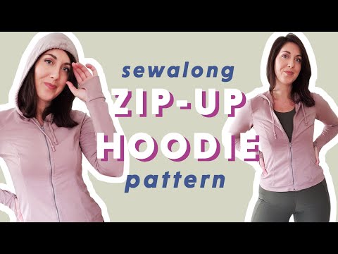 How to Sew a Zip-up Hoodie + Sewing Pattern