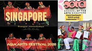 Tari Kreasi Embas Tandok di Asia Arts Festival Singapore 2026