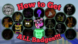 How to Get ALL Badges!!! | The Beginning of Fazbear Ent. | Roblox