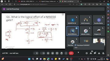 Week-7 NPTEL-Digital IC Design-Live session-7(Jan.2024) TA Arpit Bal