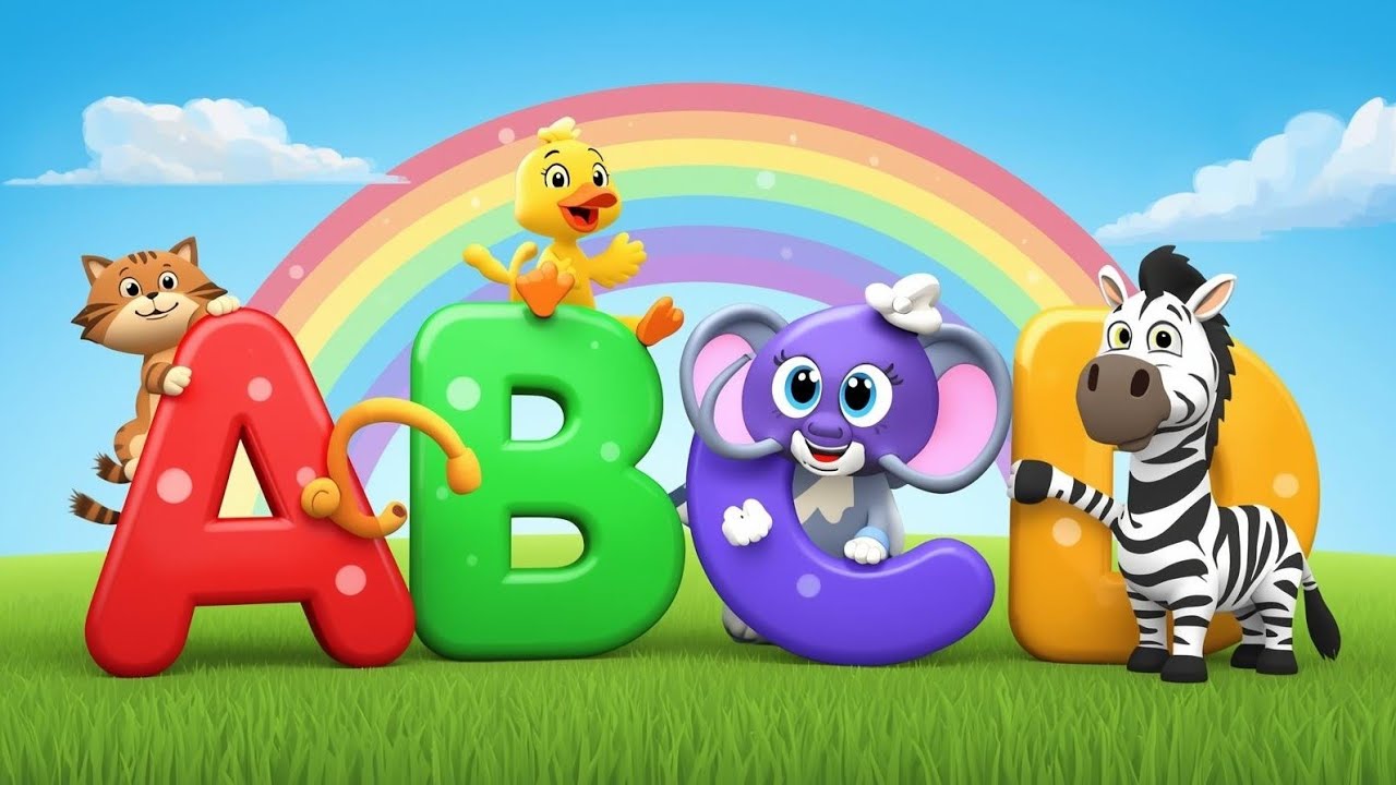 ABC Rhymes for Kids | A to Z 3D Animated Alphabet Song | Fun Learning ...