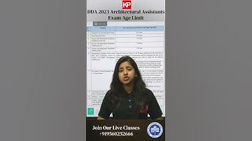 Age limit DDA 2023 Architectural Assistant Job Post    #shorts