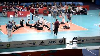 London 2012 Paralympics Sitting Volleyball Men Final Bosnia Iran 2Nd Set
