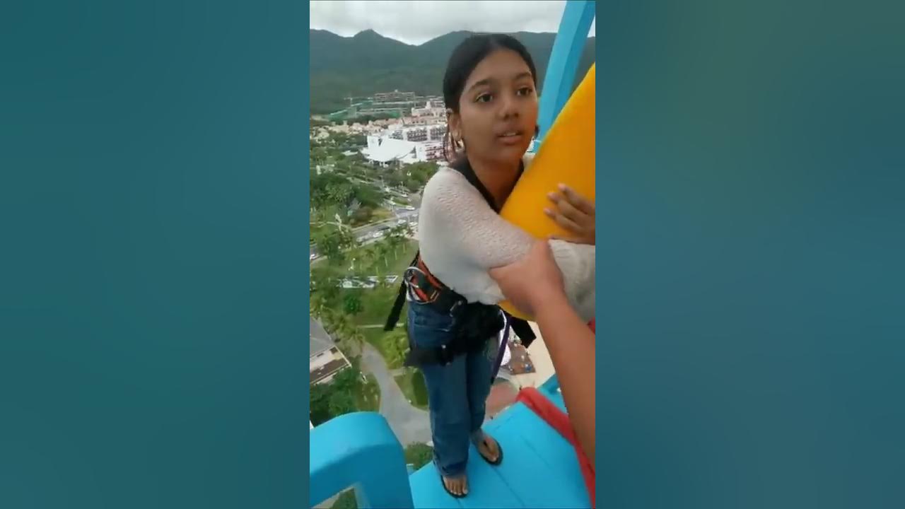 Bungee Jumping With Rope In Beautiful Place, :$ Asmr Bungee Jumping #shorts