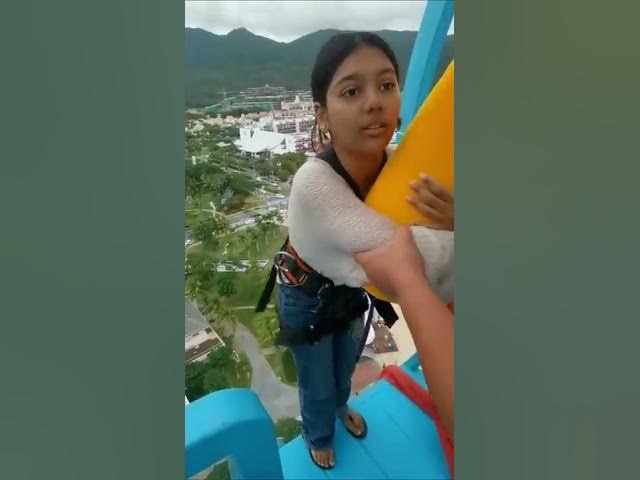 Bungee Jumping With Rope In Beautiful Place, :$ Asmr Bungee Jumping #shorts