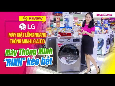 Máy giặt lồng ngang thông minh LG AI DD 9kg FV1409S2V – Cảm biến khối lượng và chất liệu vải