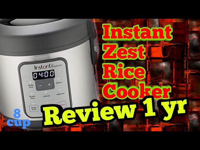 Instant Zest 8-cup Rice Cooker Review - Consumer Reports