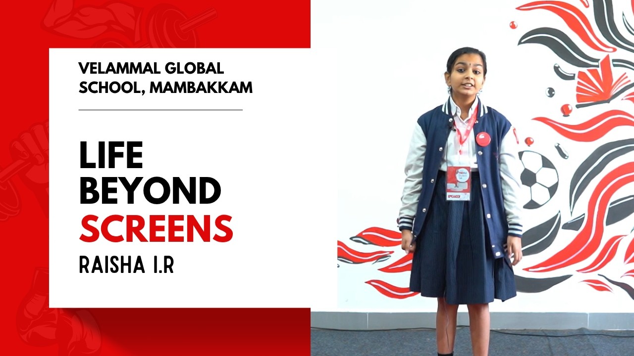 Raisha R Life Beyond Screens | Raisha I.R | VGS, Mambakkam | TED-Ed Student Talk ...