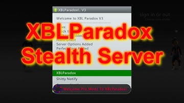 XBLParadox Stealth Server - Dash: 17502 RGH/JTAG