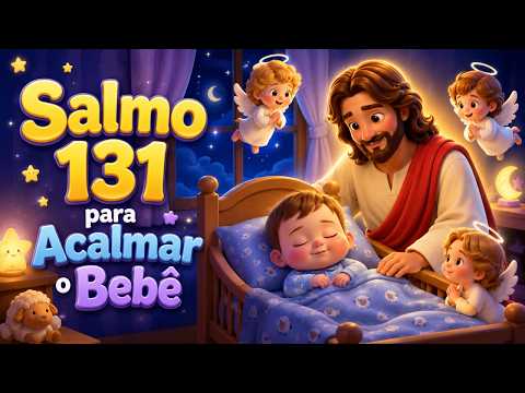 Salmo 131 para Acalmar o Bebê ???? Música Gospel Infantil para Dormir | Soninho Com Jesus
