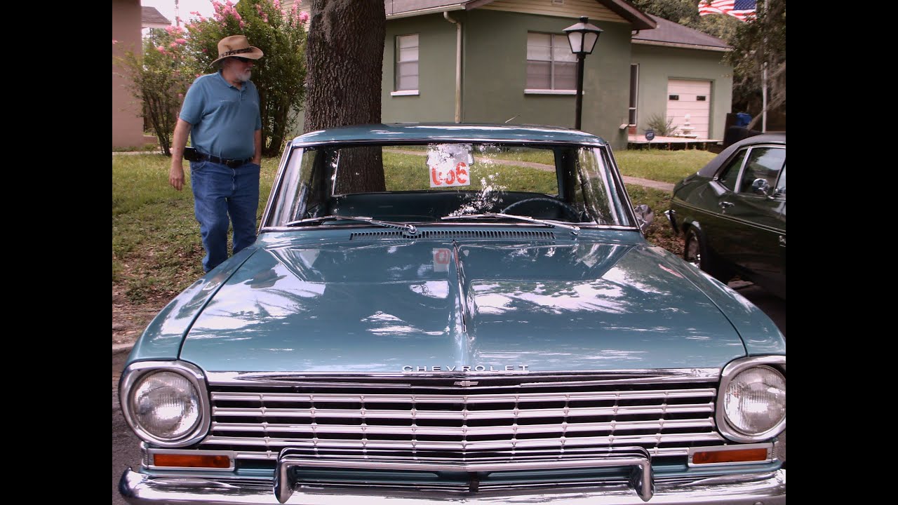 1963 Chevy II Nova Two Door Hardtop Blue Groveland070414