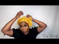 2 minutes gele headwrap tutorial