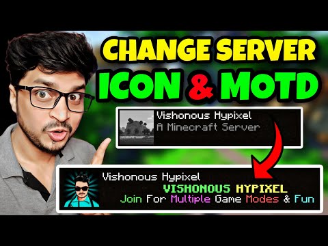 EASIEST Way to Change Your Minecraft Server Icon and MOTD | How To Add Server Icon & MOTD