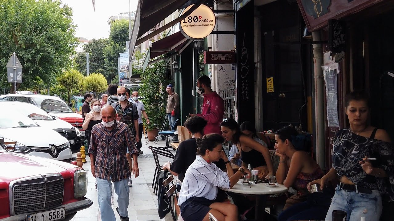 ISTANBUL WALK in Kadıköy Episode 3. Bahariye & Surrounding Streets, Pubs. Istanbul Walking Tour 2020