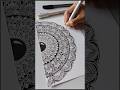 🖤🤍🖤🤍🖤🤍#art #youtube #drawing #mandala #ytshorts #mandaladesign #viral #shorts