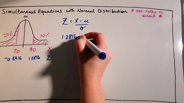 Simultaneous Equations in Normal Distribution