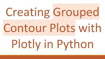 Creating Grouped Contour Plots with Plotly in Python