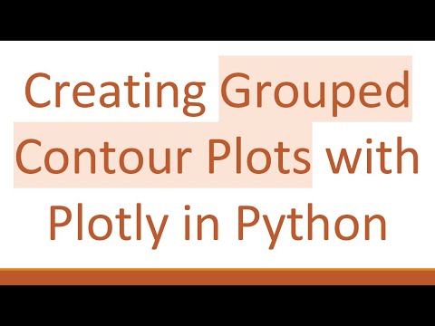 Creating Grouped Contour Plots with Plotly in Python