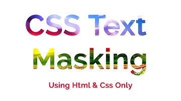 How To Make Clip Masking In Css Text Clipping Mask Html & Css Tutorial In Hindi Code4Education