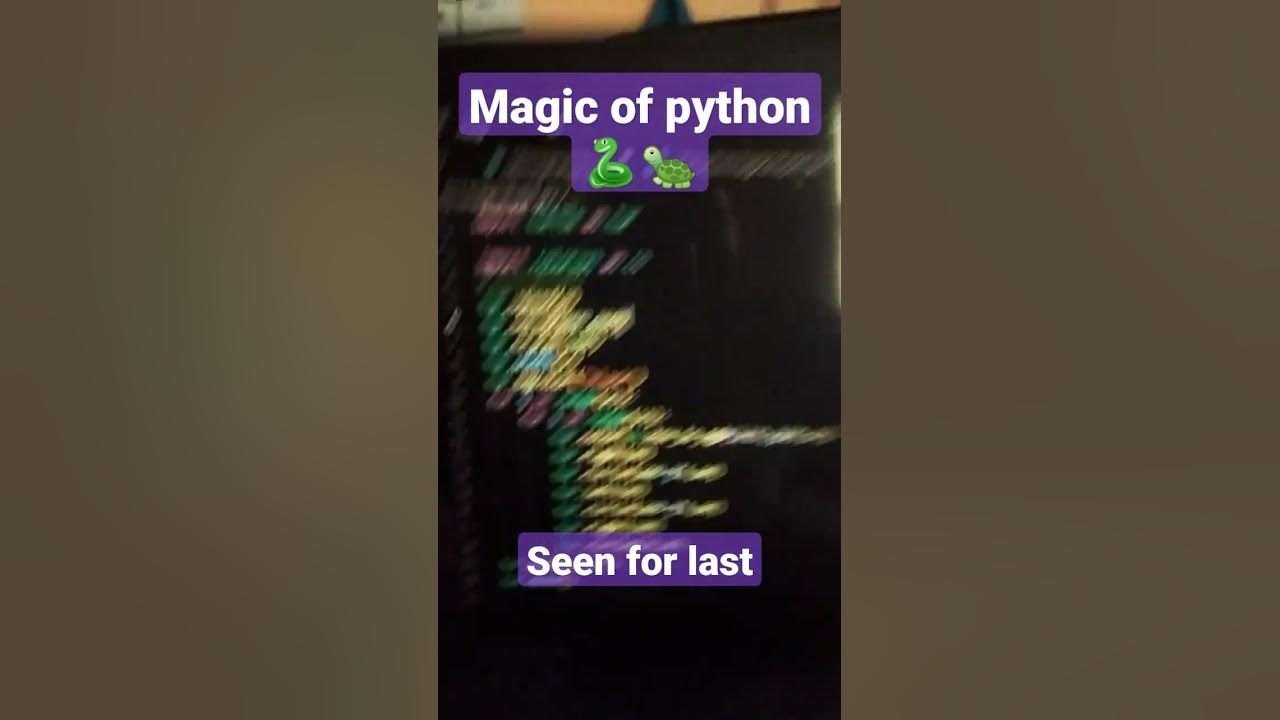 magic of python graph // turtle 🐍🐢#shorts #coding #codingtips #python # ...