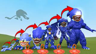 NEW SIZE COMPARISON AND EVOLUTION OF ALL SONIC TAPES FAMILY? In Garry's Mod!