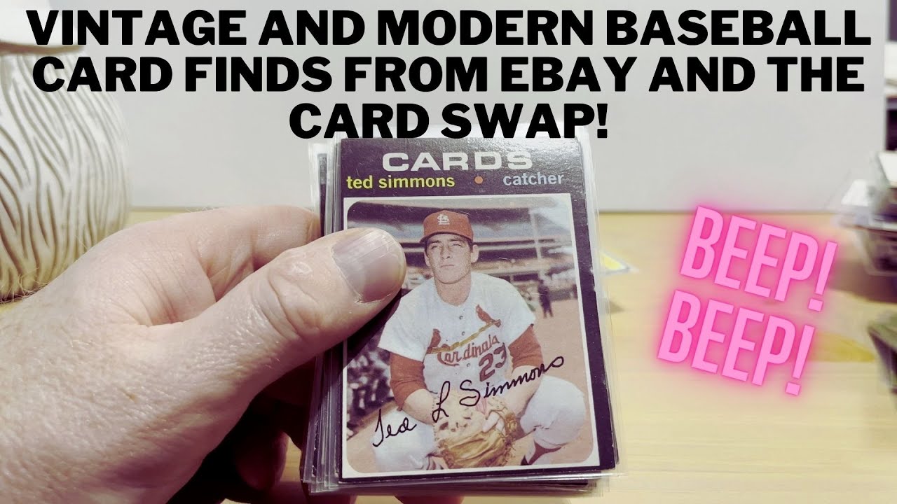 Vintage and Modern Baseball Card Finds From Ebay and The Card Swap