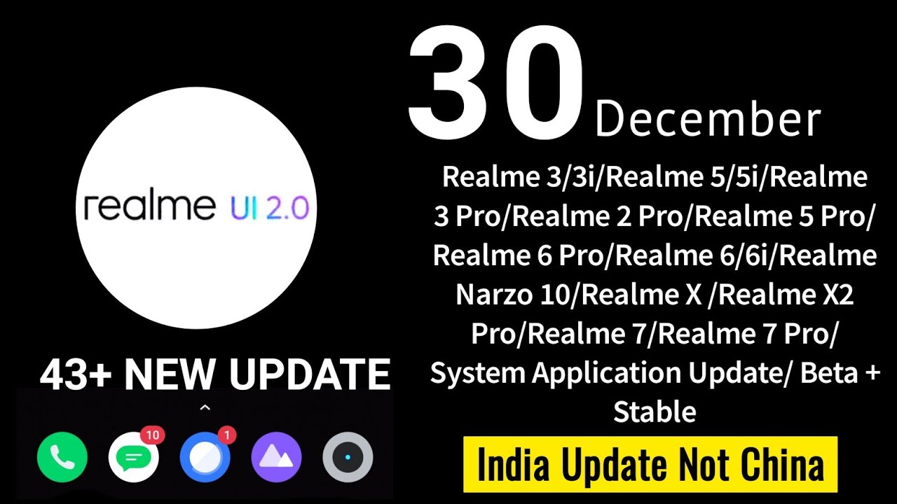 Realme December 2020 Software Update Release Devices | Realme UI 2.0 Rollout | Realme New Update ⚡⚡