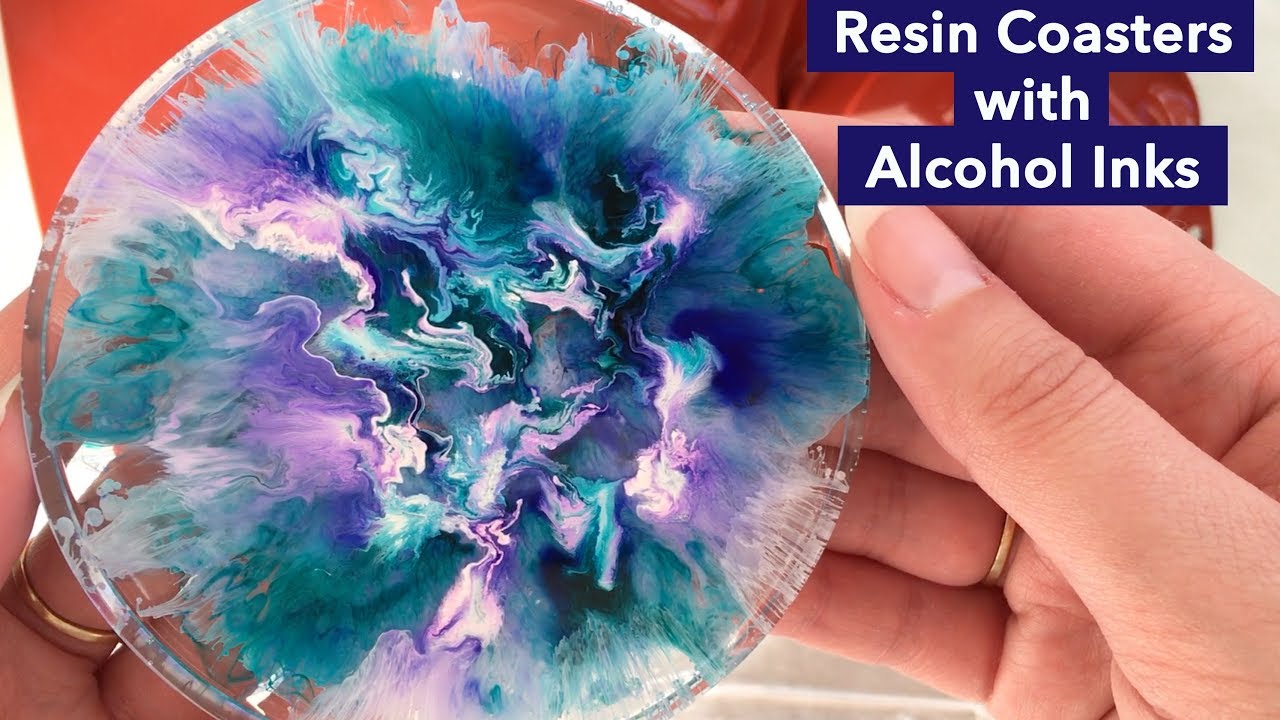 Petri Dish // Resin Coasters with Alcohol Inks 