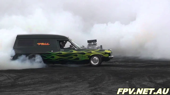 BLOWN V8 PANEL VAN ( VANMAN ) BURNOUT AT SUMMERNATS 25