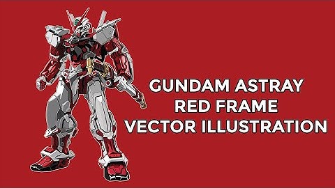 Gundam Astray Red Frame vector illustration