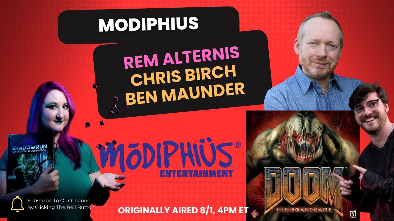 Interview with Chris Birch & Ben Maunder, Modiphius - YouTube