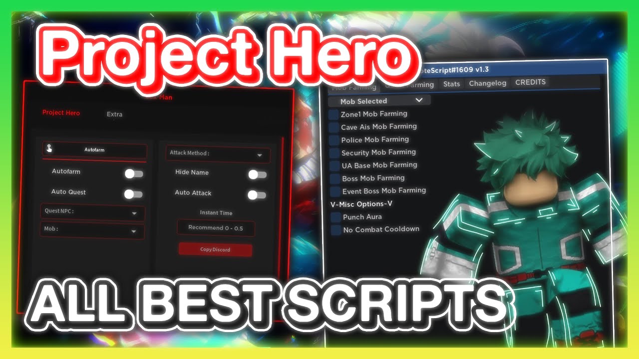 OP 🔥 Project Hero Script GUI 🎉 Roblox Project Hero Hack - AutoFarm, AutoQuest, Trash Farn, Killaura
