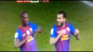 Barcelona Vs Real Madrid 2-0 Amazing goal ALVES!