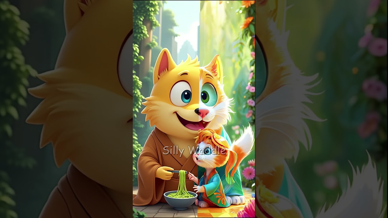 🐾 Evolution of Whiskers the Brave  From Kitten to Hero! 🌟✨ 