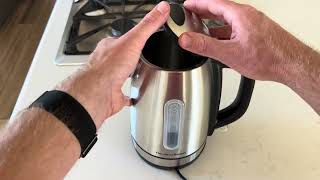 Hamilton Beach Electric Kettle Review | Fast Boiling Stainless Steel 1.7L with LED Light Ring