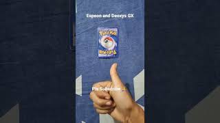 Espeon and Deoxys GX #pokémon #cards #ultra rare.
