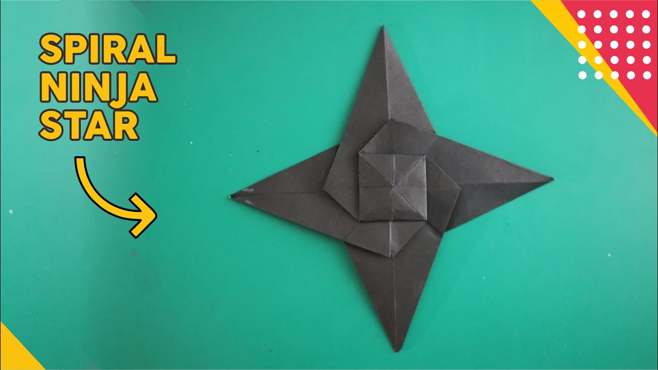 CARA MEMBUAT ORIGAMI BINTANG NINJA SURIKEN How to fold 