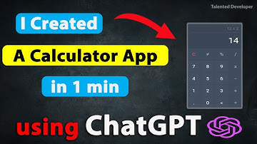 I created a Calculator App in 1 Minute using ChatGPT | chatgpt calculator #chatgpt