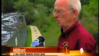 Two people die near the Huron River Dam in Milford