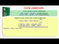 № 223. Неорганическая химия. Тема 27. Азот и его соединения. Часть 5. Соли аммония